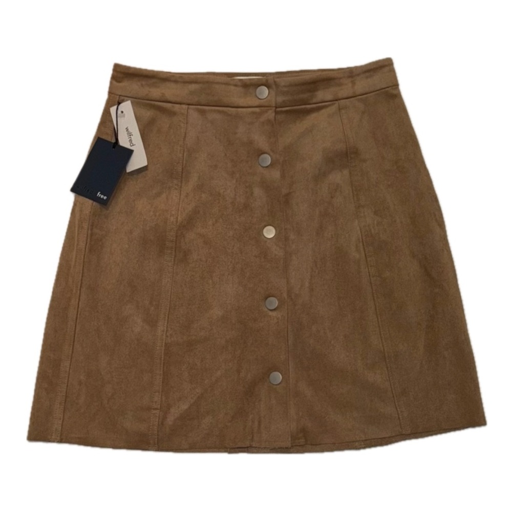 🍂NEW | WOMEN’S WILFRED FREE | CENTINELA | SUEDE SKIRT | BROWN | SIZE 4